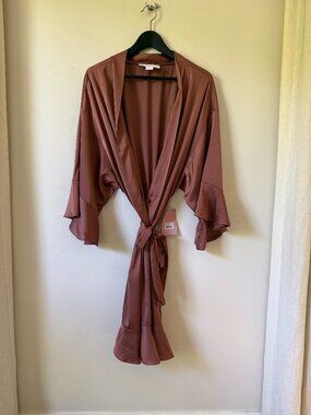 Kenny Robe Matte Satin Desert Rose
